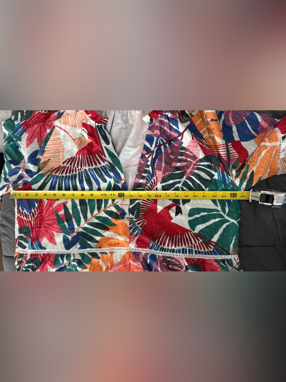 Farm Rio White Macaw Dress XL - Picture 8 of 8